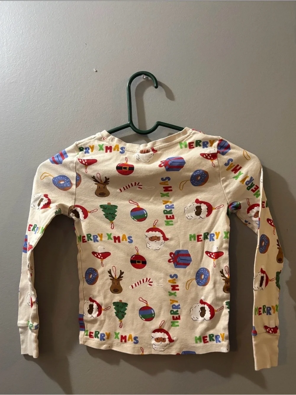 H&M 10Y Christmas PJ top